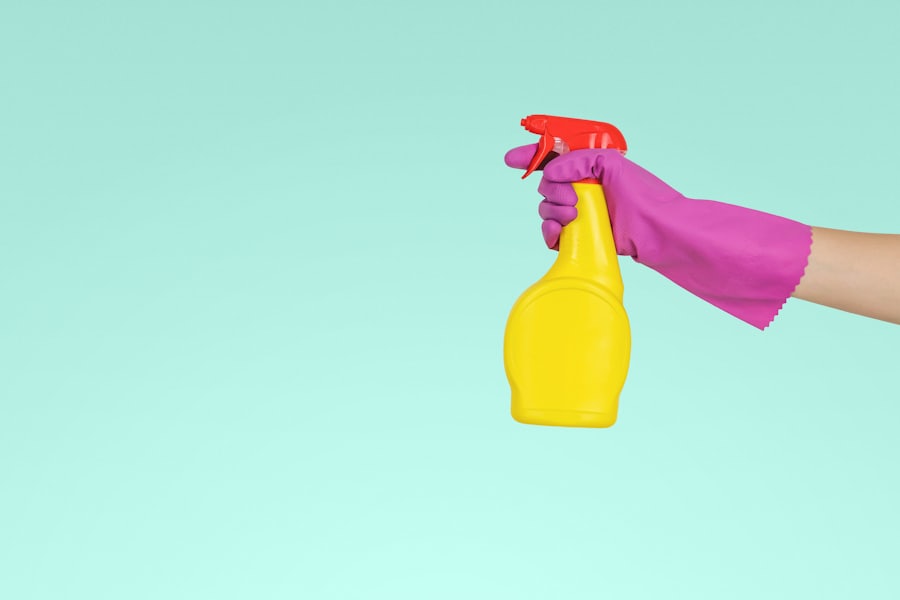 Cleaning in progress